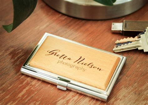 Envelope Business Card Holder Monogram 